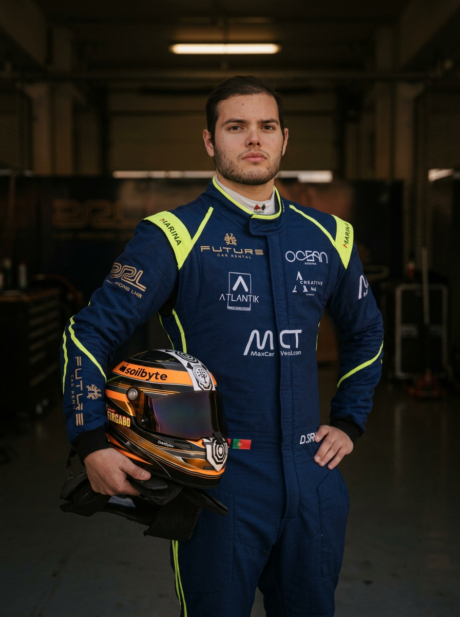 Diego Sirgado, Luso-Angolan racing driver in the pit lane